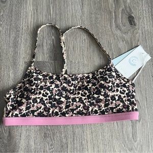 NWT - CALME - Johnny Was Calme Endurance Cross Back Sports Bra Animal Print